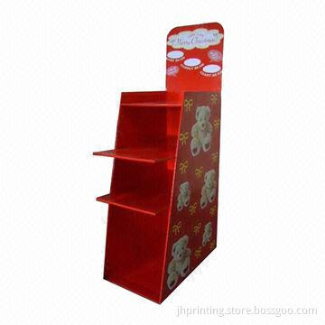 Recyclable Floor Display, Shipped Flat, OEM Sample Ready in 3 Days
